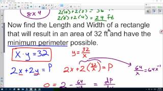Calculus AB: Optimization basics