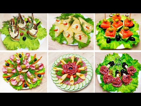 10 очень вкусных и красивых закусок на праздничный стол!