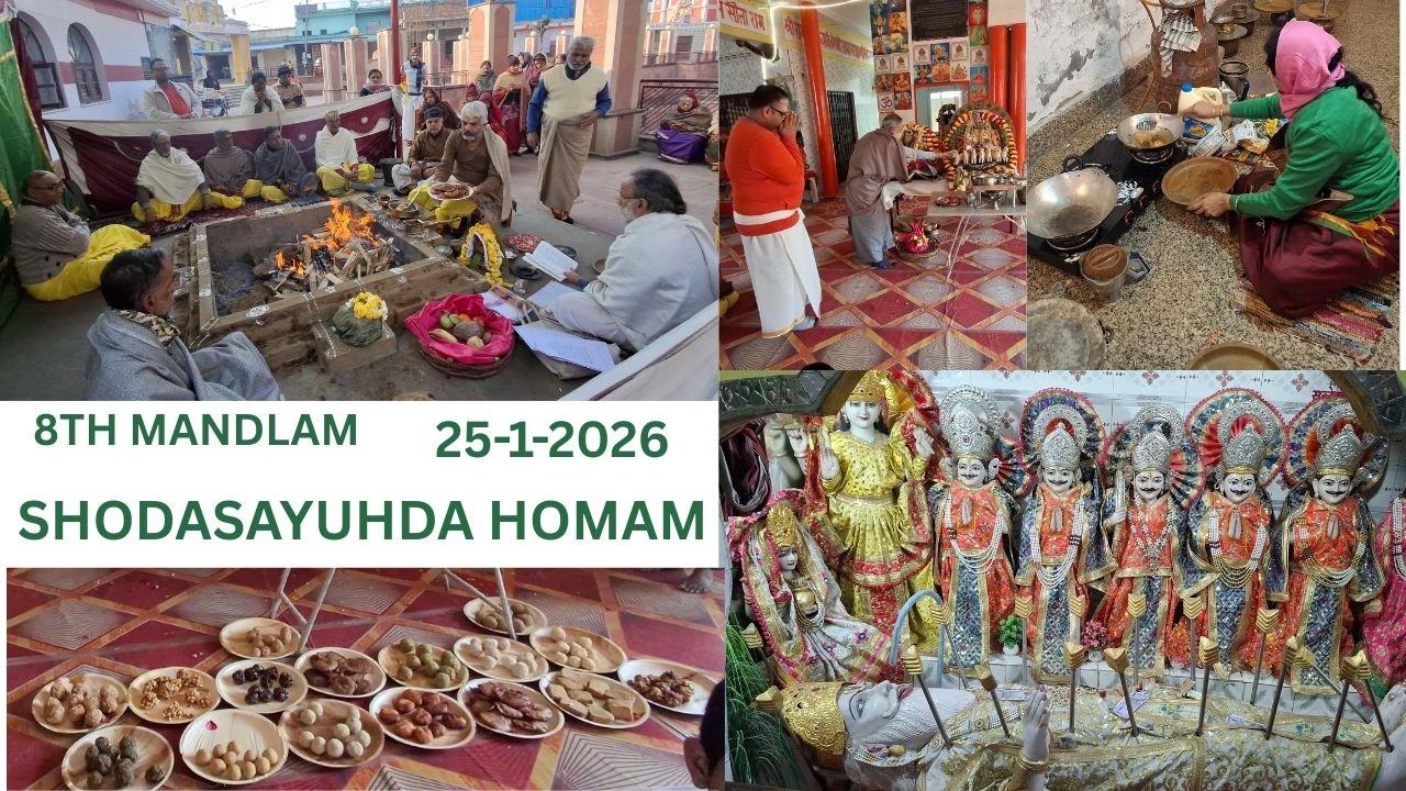 Maha Sudarshana Homam | 808 Mandalam | Shodasayudha Homam | #vsssatsangam
