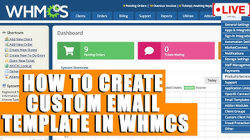 [🔴LIVE] How to create custom email template in WHMCS?