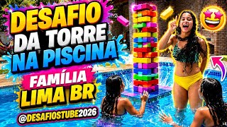 Pool Tower Challenge Familia Lima BR #poolchallenge #TubeChallenge2026