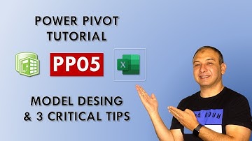 PP05: Power Pivot Tutorial - MODEL DESIGN & 3 CRITICAL TIPS; Hide, Sort columns & Update Calendar