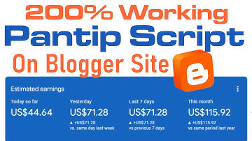 Pantip Script On Blogger Site Earning is Counting 200% Working #pantipscript #adsense #pantip