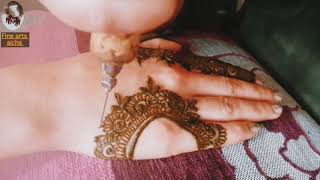 موديل نقش بالحناء للعيدsimpl henna dising