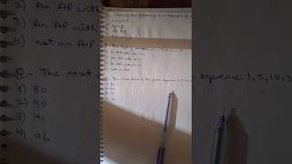 Arithmetic Progression MCQs 🔥 | Class 10 Maths Chapter 5 | CBSE Boards 2026 #shorts