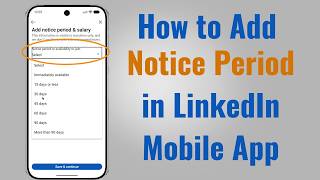 كيفية إضافة فترة الإخطار في تطبيق LinkedIn للهاتف | حذف فترة الإخطار screenshot 4