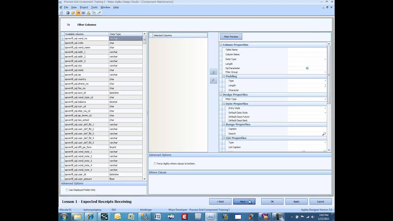 Process Grid Component Training Part I Lesson 1: Building the Process ...