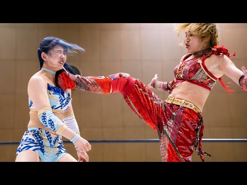 スターダム】朱里が天咲光由を蹴りでボコボコに！再始動のNEW BLOOD