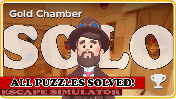 GOLD CHAMBER (All Puzzles Solved!) in Escape Simulator | Full Commentary & Walkthrough!