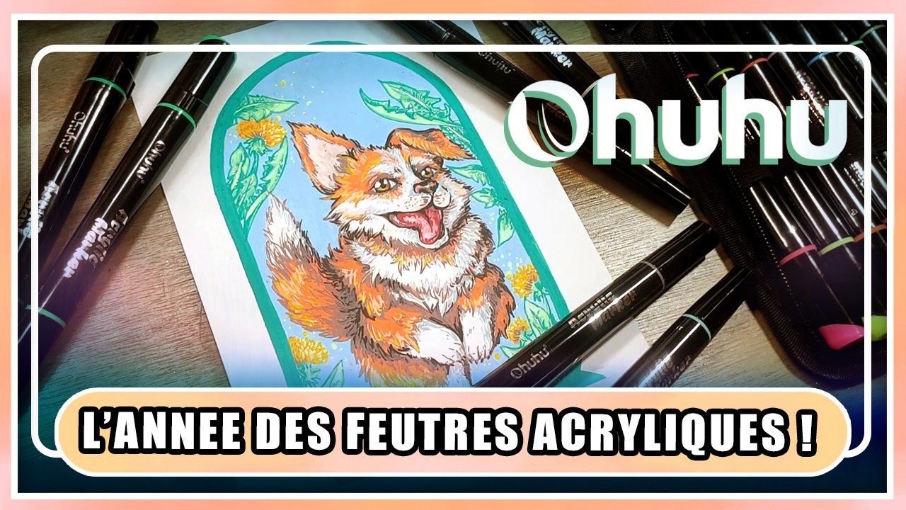 😱 JE NE M'ATTENDAIS PAS Á CA !!! ⭐ FEUTRES ACRYLIQUES OHUHU  !  Marker pas cher pour la qualité ?
