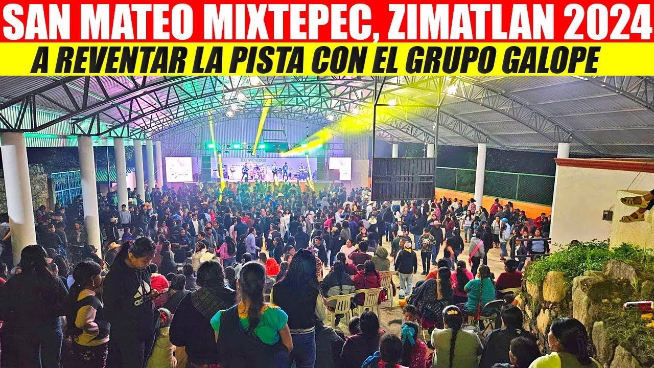 ASI SE PUSO EL BAILE CON GRUPO GALOPE EN SAN MATEO MIXTEPEC 2024
