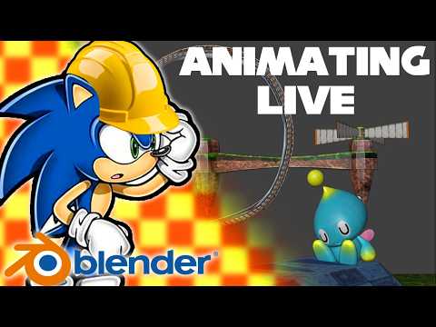 Working On My Sonic Animation LIVE