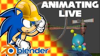 Working On My Sonic Animation LIVE