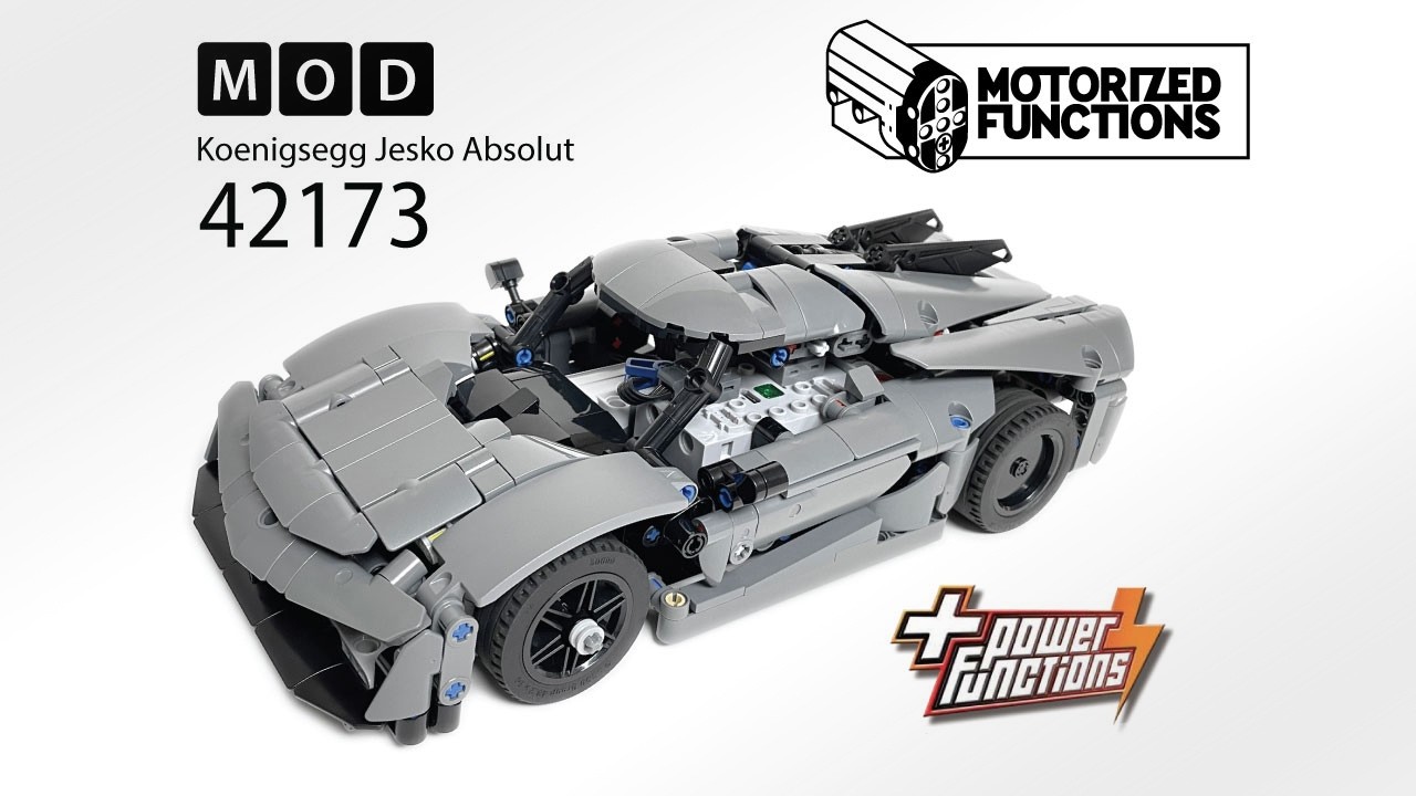 Motorized LEGO® Technic™ 42173 Koenigsegg Jesko Absolut RC MOD for
