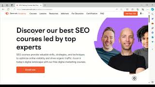 Learn Digital Marketing With Free Online Courses from Semrush acadamy