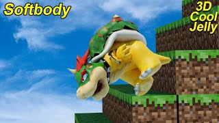 Bowser Soft body Simulation - Bowser falling down screenshot 1