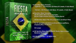FIESTA - Brazilian Bass Presets   Samples   MIDI   FREEBIE