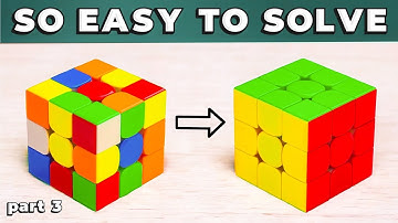 HOW TO SOLVE 3x3 RUBIKS CUBE | The Easiest Way | Tutorial Part 3