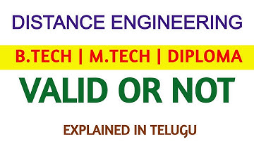 Distance B Tech in Telugu | Distance Education for Diploma Holders | Distance Diploma, M.Tech Course