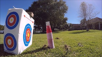 [2017] Splitting a playing-card with an arrow trick shot