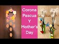 Corona de PASCUA/BOTELLAS para regalar en día de las madres 🥰🌺🌸🦋 DIY EASTER  & MOTHERS DAY idea