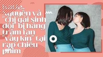 Katie Nguyễn và "chị gái sinh đôi" bị hàng trăm fan "vây kín" tại rạp chiếu phim