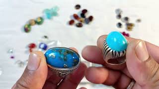 Feroza stone Rings,Yaqoot,Emerald stones,sulemani aqeeq, aur dher sari new collection.