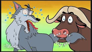 Bad Wolf and the Intelligent Buffalo | پریوں کی کہانیاں | سوتے وقت کی کہانیاں | Urdu Fairy Tales