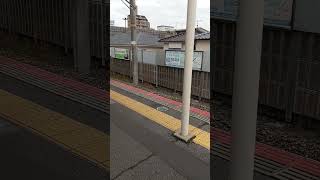 大町駅(JR)　列車入線