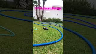 10th Scale Rc Racing On Grass Track #racing #rccar #offroad #traxxas #truck #stunt #rustler