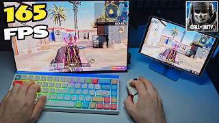 CALL OF DUTY MOBILE 165 FPS 4K HIGH GRAPHICS! BUT TABLET SETUP WITH KEYBOARD MOUSE (POV) screenshot 4
