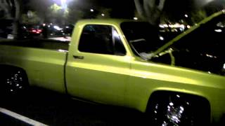Dubsandtires.com Slime Green GMC 1500 22 Inch Chrome Wheels Crate Motor Big Block