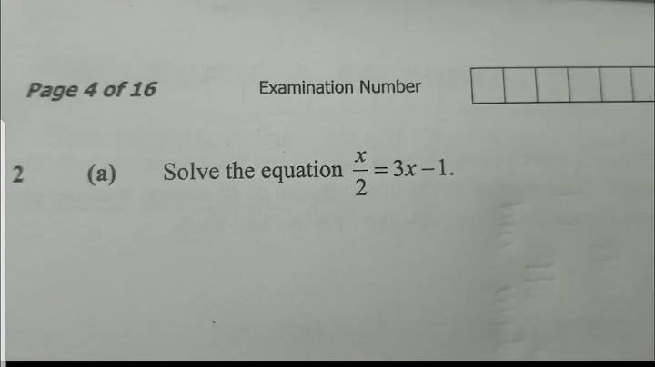 Solve the equation