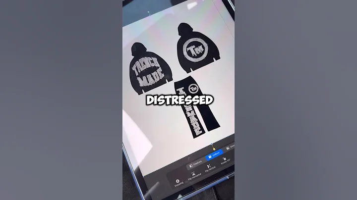 DISTRESSED FLARE PANTS AND HOODIE TUTORIAL PROCREATE #procreate #procreatetutorials #clothingbrand