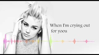 Miley Cyrus - I adore you ( Lyrics )