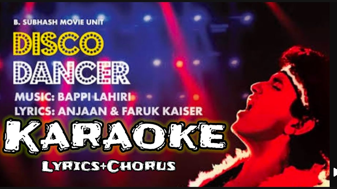 Iam a disco dancer song Karaoke - YouTube