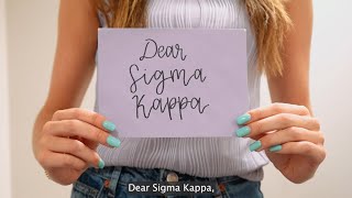Sigma Kappa Sisterhood Video 2024