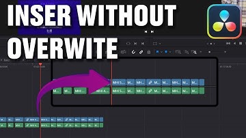 INSERT clips without OVERWRITING - Davinci Resolve 19