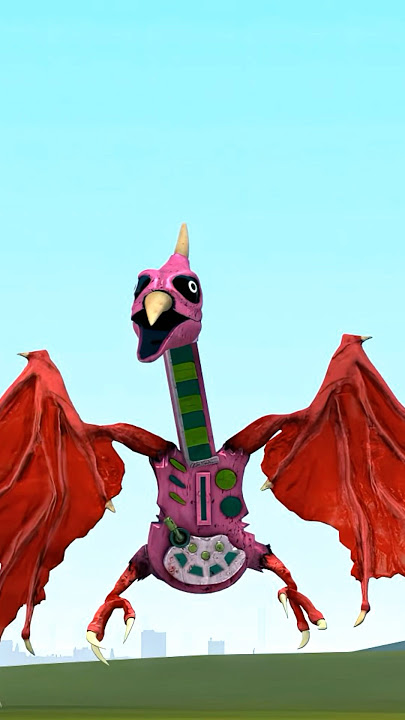 Electrodactyl turned into a real fire dragon! #poppy #playtime #dinosaur #dragon #ai