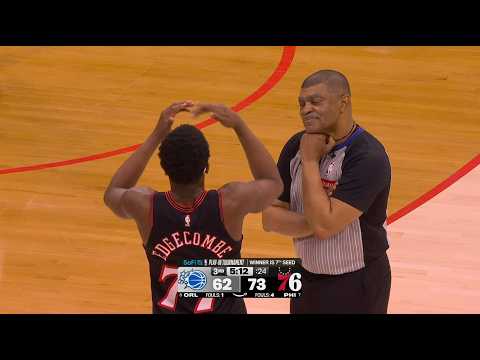 VJ Edgecombe scores on Jalen Suggs on the fastbreak and body walks with him - technical upon review