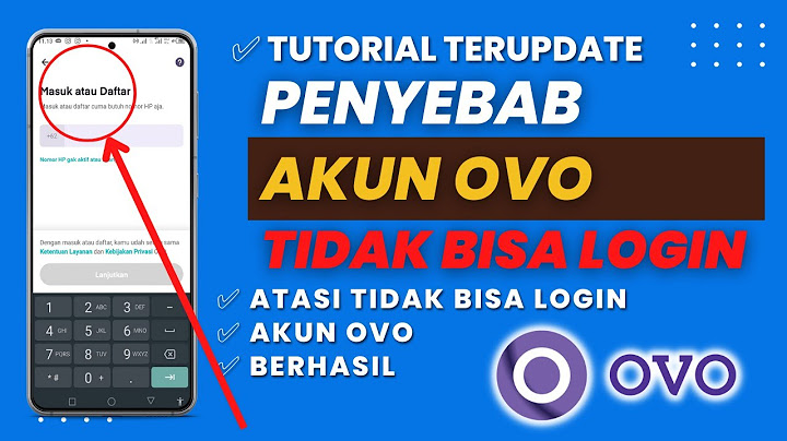 Kenapa saya tidak bisa login di OVO?