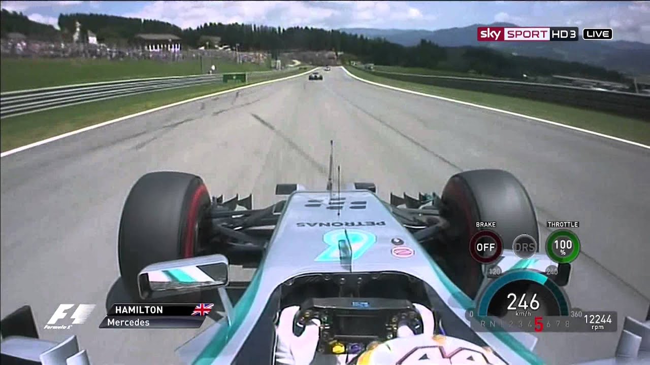 F1 2014 - GP Österreich - Start - Onboard