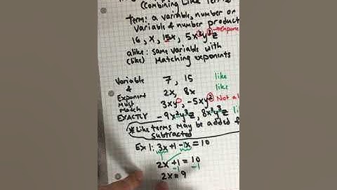 1.2B Combining Like Terms