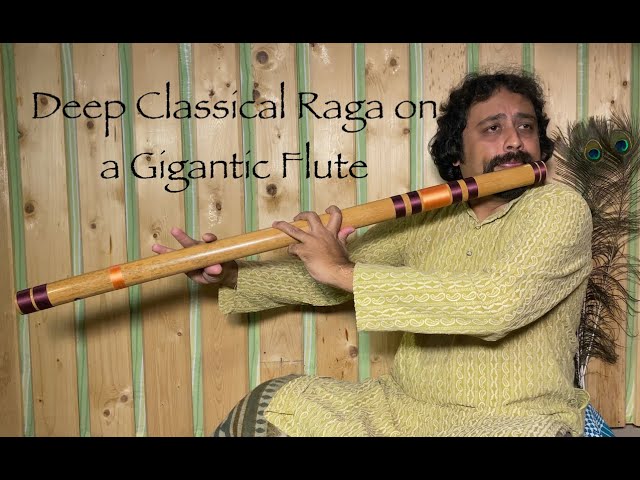 Bass Flute Music Meditative Raga Bilaskhani Todi on Deep Bass Bansuri by Shakthidhar Shank Bansuri#1 class=