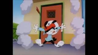 Wakko screaming, but his scream vocals are replaced with the whistle of Union Pacific 844.