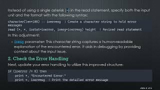 Resolving the 5001 Error Code in Fortran Read Statements