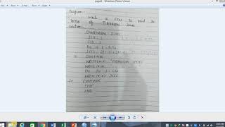 MSc-II: Lecture 4 part 2 one and two Dimensional Arrays