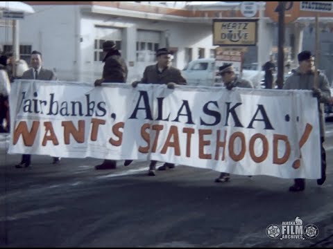 1957 pro-statehood parade in Fairbanks, Alaska