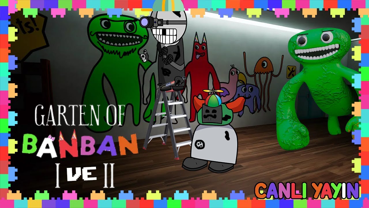 YOK ABİSİ OYNAMAK İSTİYORLAR | Garten Of Banban 1 ve 2 [Canlı