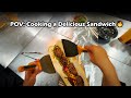 POV: Cooking a Delicious Sandwich at a Fast Food Shop 🍔 | Satisfying Sandwich Cooking